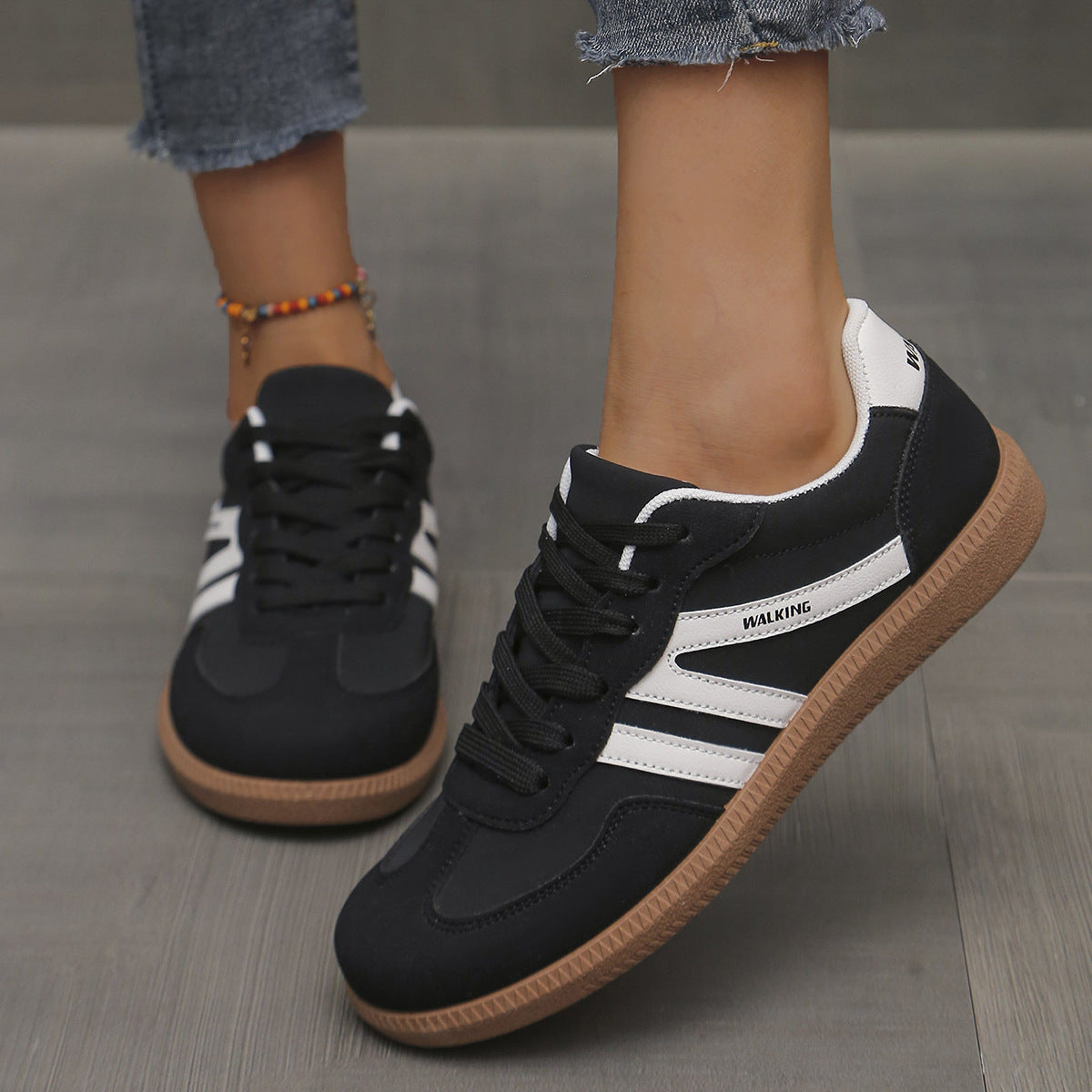 Luxury Comfort Lace-Up Sneakers
